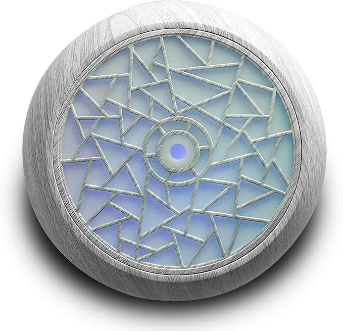 550ml Large Capacity Essential Oil Diffuser 6 Essentil Oil Set Aromatherapy Ultrasonic Air Humidifier with Timer and 7 Color LED Night Light Remote Control Waterless Auto-Off White Wood Grain