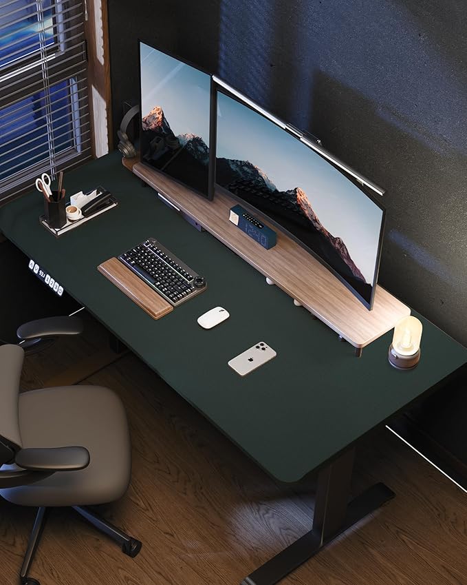 Extra Large Desk Mat - 63"x 17" Non-Slip Desk Pad for Office and Home - Ideal for Large Mouse Pad and Desk Mats on Top of Desks(Midnight Blue)