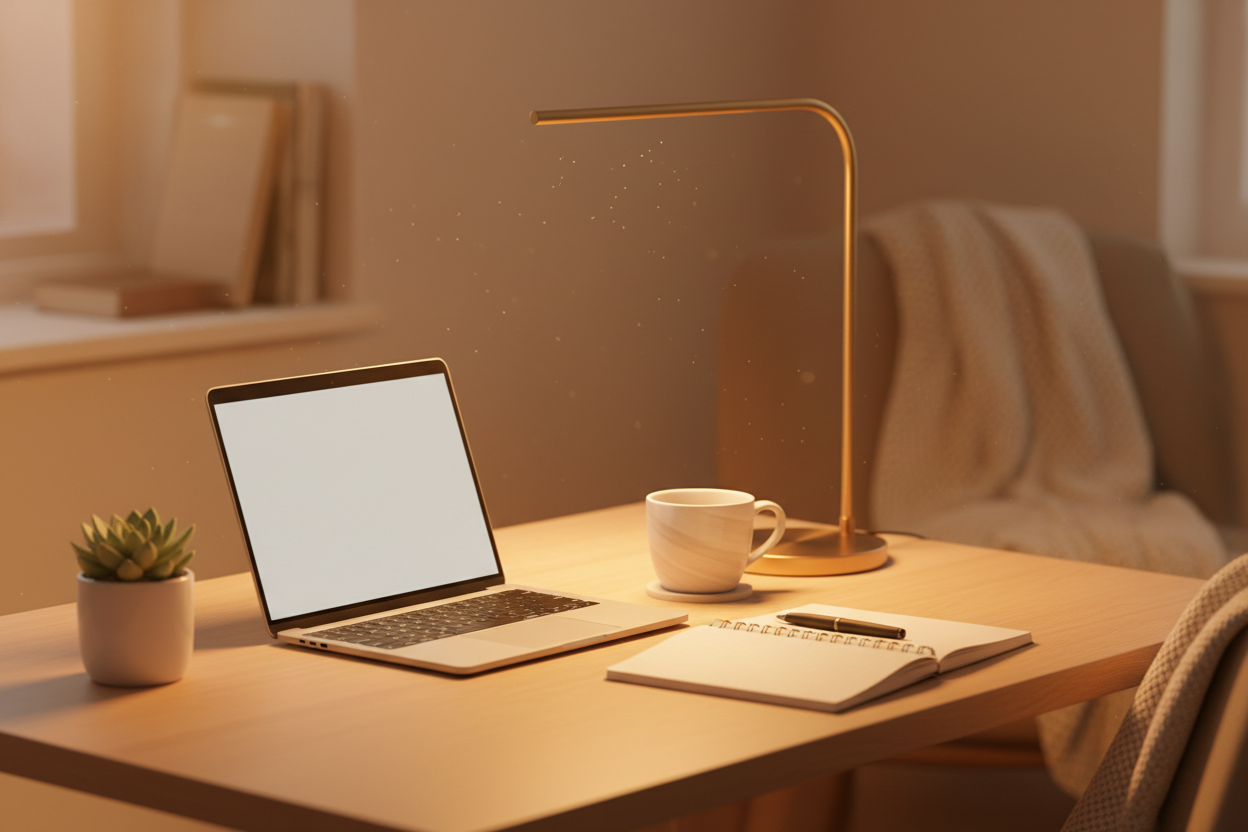 Warm Lighting Ideas for a Cozy Workspace