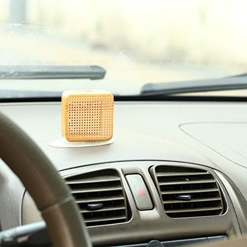 Weljoy Wood Grain Portable Diffuser for Essential Oils – Car or Travel, Mini Size, Quiet, Waterless, Re-Chargeable Battery or USB (Wood Grain)