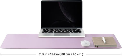 Cork Purple Desk Mat - Dual-Sided Desk Pad for Office and Home - Desk Organization and Accessories - Ideal for Large Mouse Pad and Desk Mats on Top of Desks(31.5"x 15.7")