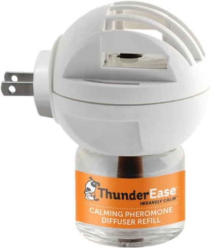ThunderEase Dog Calming Pheromone Diffuser Kit | Powered by ADAPTIL | Vet Recommended to Relieve Separation Anxiety, Stress Barking & Chewing, and Fear of Fireworks & Thunderstorms (30 Day Supply)