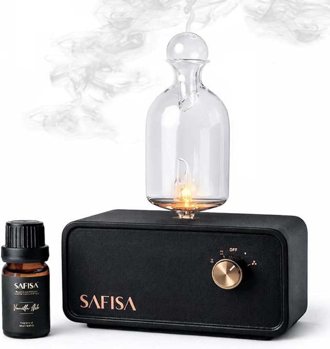 Waterless Essential Oil Diffuser, Scent Diffuser for Home, 700 Sq. Ft., Portable Waterless Diffuser, Nebulizing Cold Air Cordless Diffuser for Large Room, Rechargeable, Smart, Hotel-Style