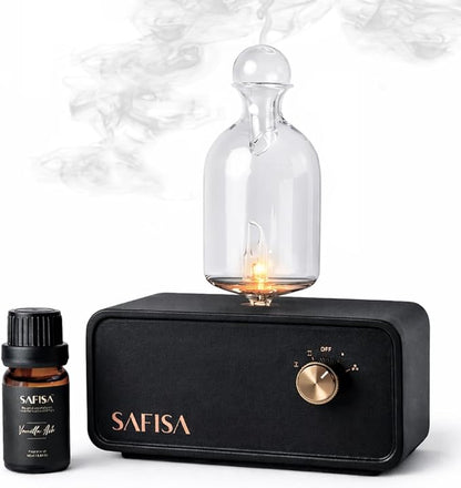 Waterless Essential Oil Diffuser, Scent Diffuser for Home, 700 Sq. Ft., Portable Waterless Diffuser, Nebulizing Cold Air Cordless Diffuser for Large Room, Rechargeable, Smart, Hotel-Style