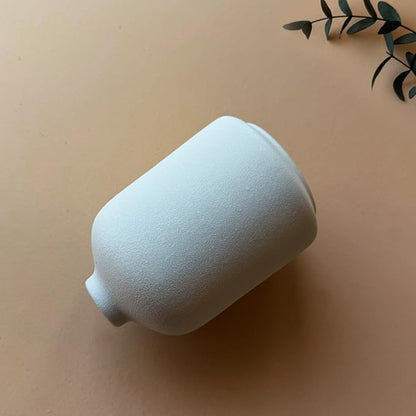 Modern White Small Ceramic Vase Set of 12 for Living Room Bedroom 4.13'' Minimalist Fresh Flower Vases for Home Decor Office Fireplace Centerpieces Nordic Style Gift for Fake Plant 12 Pack