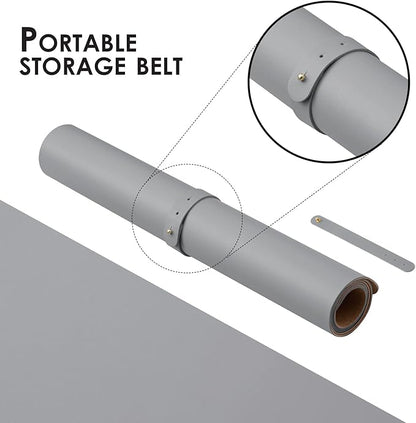 Cork Desk Mat - Dual-Sided Desk Pad for Office and Home - Desk Organization and Accessories - Ideal for Large Mouse Pad and Desk Mats on Top of Desks(Gray,27.6"x 13.8")