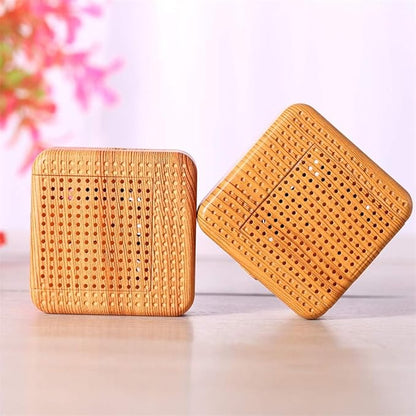 Weljoy Wood Grain Portable Diffuser for Essential Oils – Car or Travel, Mini Size, Quiet, Waterless, Re-Chargeable Battery or USB (Wood Grain)