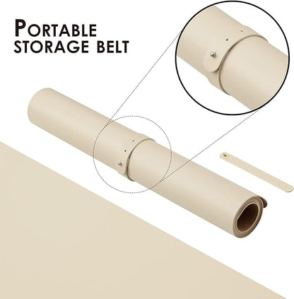 Cork Desk Mat - Dual-Sided Desk Pad for Office and Home - Desk Organization and Accessories - Ideal for Large Mouse Pad and Desk Mats on Top of Desks(Beige,31.5"x 15.7")