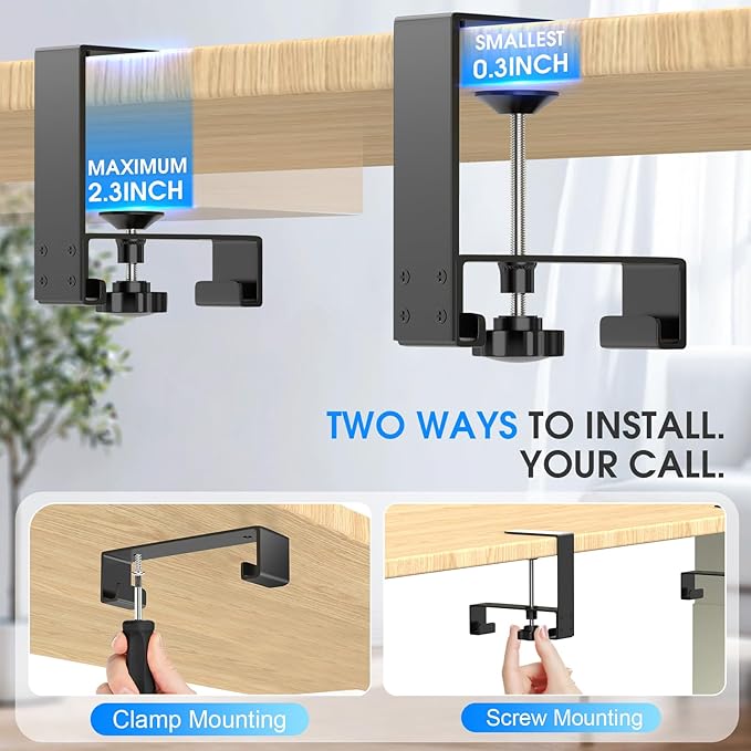 Under Desk Cable Management Tray, 40-inch No-Drill Cord Organizer with Anti-Sag Reinforced Base, Fabric Wire Management Hider for Standing Desk, Office & Gaming Accessories - Grey