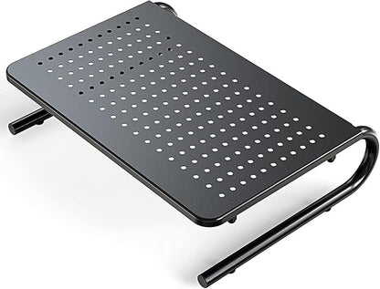 HUANUO Monitor Riser for Desk, Desk Organizer,Laptop Shelf w/Vented for Screen, Computer Stand for PC, Printer, for Home & Office