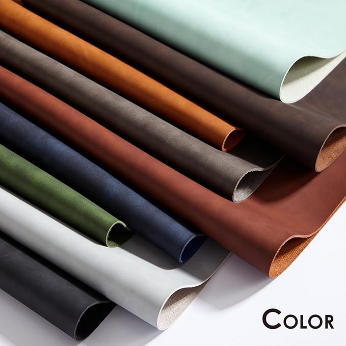 Distressed Leather Desk Mat - Non-Slip PU Desk Pad for Office and Home - Desk Organization and Accessories - Ideal for Large Mouse Pad and Desk Mats on Top of Desks(Mahogany,36"x 17")