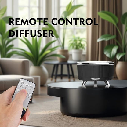 500ML Essential Oil Diffuser: Ultrasonic Aroma Diffuser with Remote Control for Spa Hotel Yoga Room - Humidifier for Bedroom with 7-Color Night Lights & Auto Shut-Off for Nursery/Women Home Relaxation