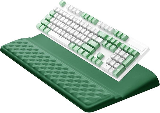 Ospelelf Keyboard Wrist Rest Pad, Comfy Ergonomic Keyboard Stand Riser Holder, Computer Wrist Support Cushion forTyping, Green