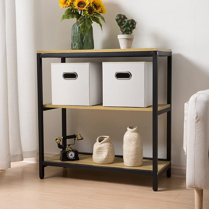 PRANDOM Leather Foldable Cube Storage Bins 11x11 inch [2-Pack] Fabric Storage Baskets Cubes Drawer with Cotton Handles Organizer for Shelves Nursery Closet Bedroom Clothes White