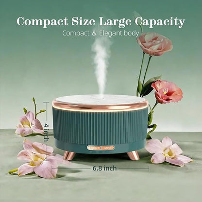 500ML Essential Oil Diffuser: Ultrasonic Aroma Diffuser with Remote Control for Spa Hotel Yoga Room - Humidifier for Bedroom with 7-Color Night Lights & Auto Shut-Off for Nursery/Women Home Relaxation