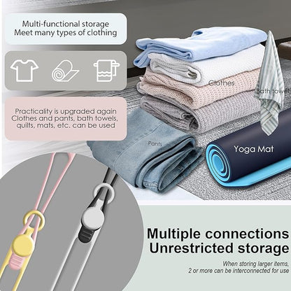 Nearockle Silicone Cable Ties Cord Organizer for Cable Management, 20PCS 4.2" and 7.1" Reusable Cable Organizer Electronic Accessories for Home, Office, Kitchen, School, Travel (5 Colors)