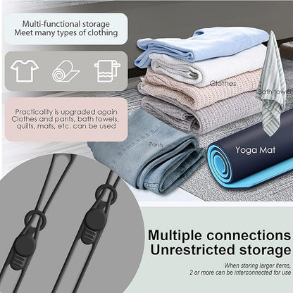 Nearockle Silicone Cable Ties Cord Organizer for Cable Management, 16PCS 4.2" and 7.1" Reusable Cable Organizer Electronic Accessories for Home, Office, Kitchen, School, Travel (Black)