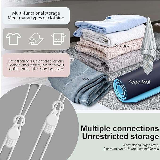 Nearockle Silicone Cable Ties Cord Organizer for Cable Management, 16PCS 4.2" and 7.1" Reusable Cable Organizer Electronic Accessories for Home, Office, Kitchen, School, Travel (White)