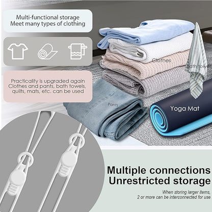 Nearockle Silicone Cable Ties Cord Organizer for Cable Management, 16PCS 4.2" and 7.1" Reusable Cable Organizer Electronic Accessories for Home, Office, Kitchen, School, Travel (White)