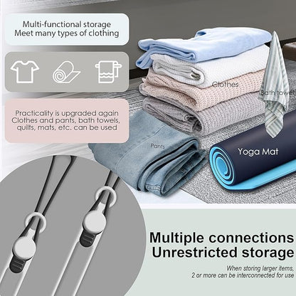 Nearockle Silicone Cable Ties Cord Organizer Cable Management, 16Pcs 4.2" and 7.1" Reusable Cable Organizer Electronic Accessories for Home, Office, Kitchen, School, Travel(Black&White)